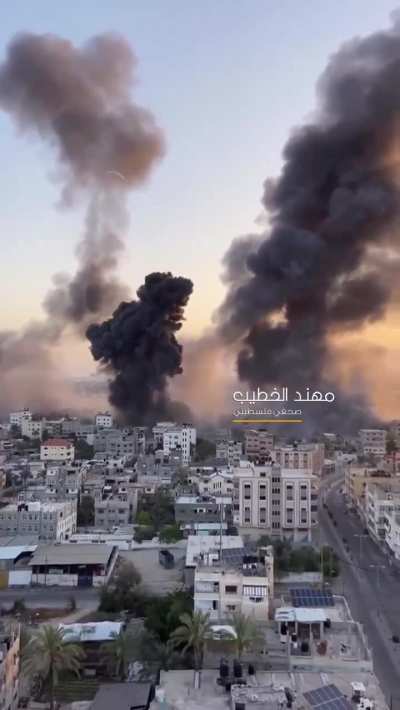 IDF “fire belts” air strikes in central Gaza, probably targeting underground tunnels (8/7/24)