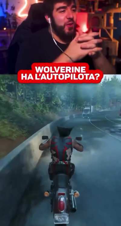 No need to do anything in the Wolverine bike chase sequence
