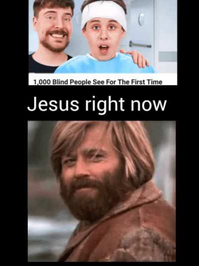 jesus must be happy