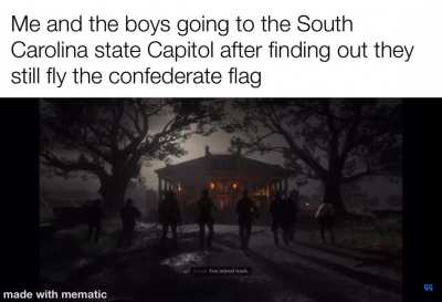 If it’s you heritage to fly the flag, it’s my heritage to burn it