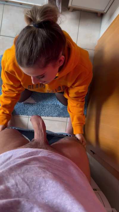 Sucking him off in the morning ist may favorite activity