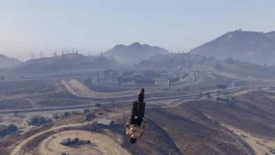 landing the faggio on maze bank as requested :)