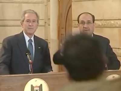 George Bush Epic Shoe Maneuver