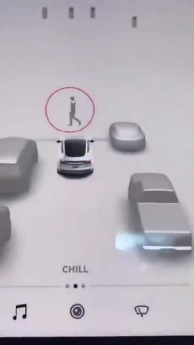 The car can detect everything