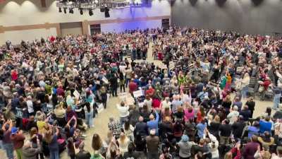 Big crowd at Talarico town hall in Collin County
