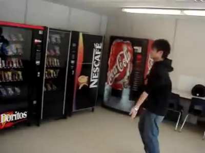 WCGW Kicking a vending machine