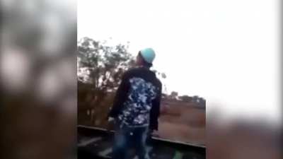 Kids Play On Train Tracks, Teenager Get Hit By Train