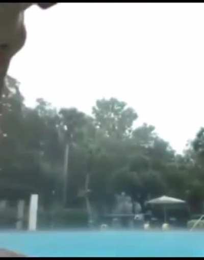 a great time at the pool