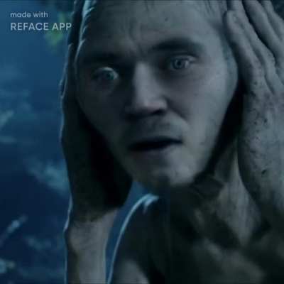 Pewds as Gollum