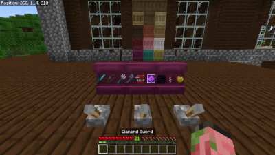 The new shelves are a whole lot more than just item frames with three items and different colours