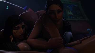 Symmetra servicing Pharah (Blackjr) [Overwatch]