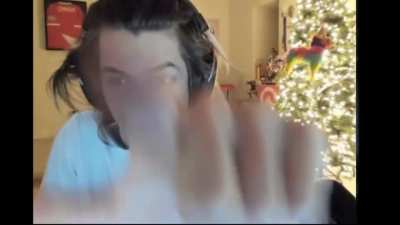xQc finds a Clown 👉🤡 (Taken from stream highlights for meme purposes)