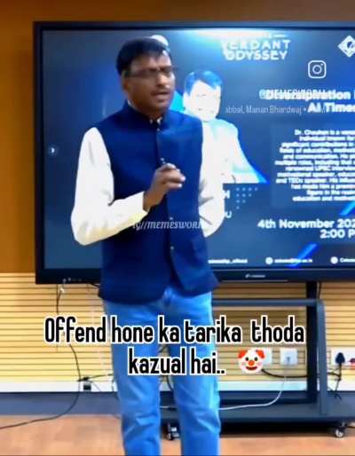 Arey Sir par mai to... 
