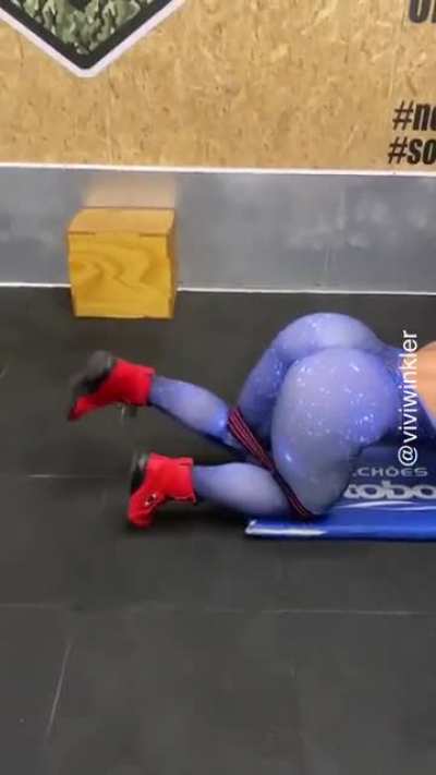 You can see her butthole shining through