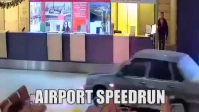 airport speedrun