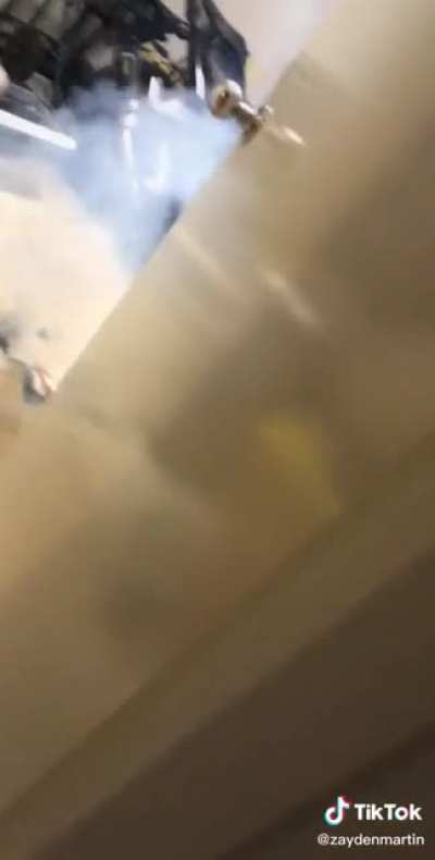 Phone explodes