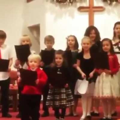 Ah the beautiful sound of a children’s choir on Christmas.