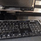 Desk comes equipped with its own good boy