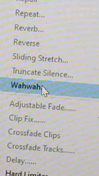 Wah wah..