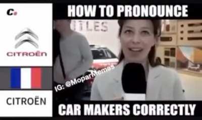 How to pronounce car brands