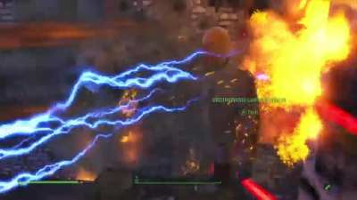 Brotherhood sent some kind of super soldier to intimidate my settlement!