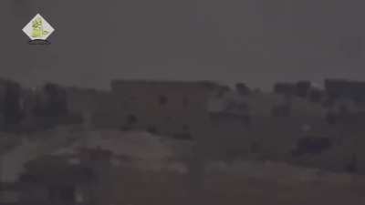 Rebels destroy a regime rocket launcher with a Kornet ATGM. Sheikh Yusuf Hill, Aleppo, April 6th, 2016.