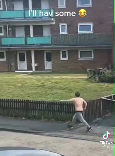 British Drunk looking for a fight