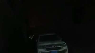 Moments of the explosion of a Huthi ballistic missile storage facility in Sanaa after it got hit by an Saudi airstrike filmed by a citizen Yesterday 12.21.2021