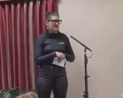 She's happy with her own answer