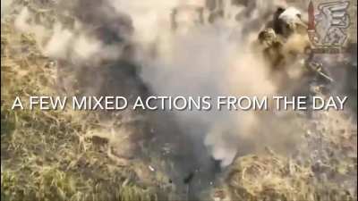Ukraine War | Compilation of Various Engagements from July 28-31, 2024. The 110th Mechanized Brigade 🦉 and their drone attack company 🇺🇦 working on a large column of Russian infantry with fpv drones 💥 and artillery south of the village of Yevhenivka in th