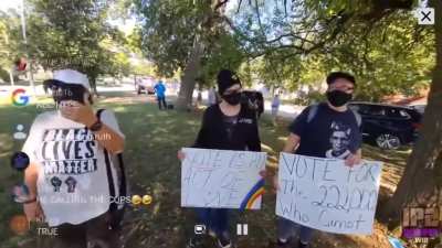 BLM npc vs cringey WLM livestreamer