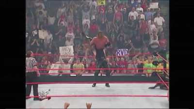 Undertaker with an amazing save on an almost botched Last Ride attempt on Test