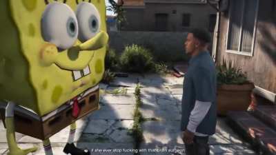 SpongeBob Roasts Franklin in GTA V