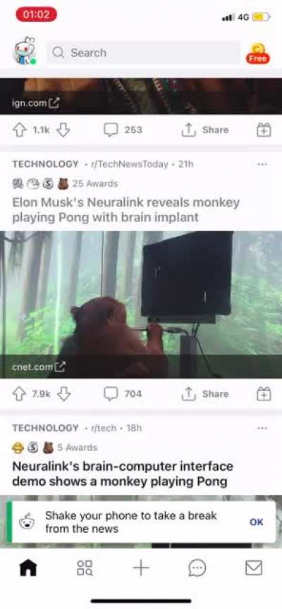 Monkeys have become gamers