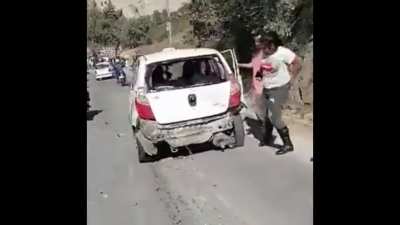 Multi vehicle crash + aftermath