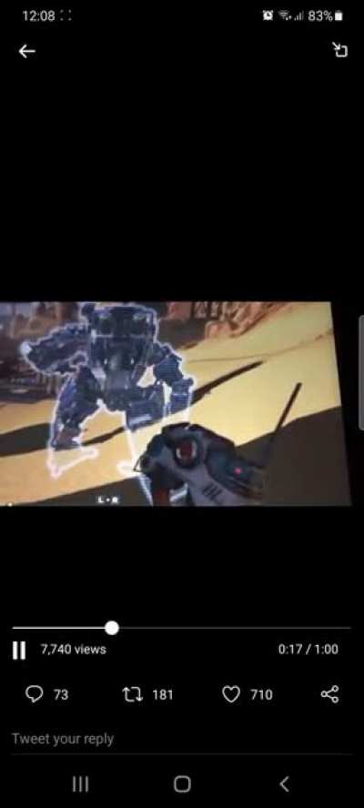 Titan gameplay in Apex.
