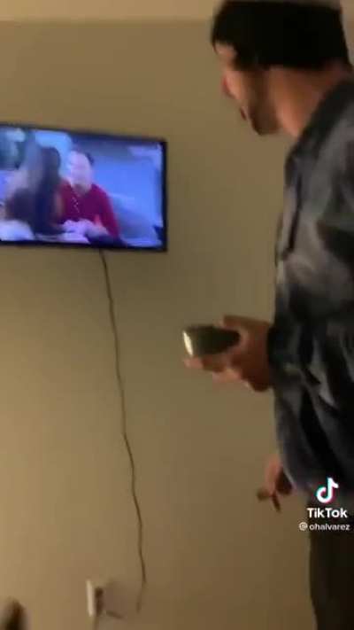 Smashing a TV is a magic fix