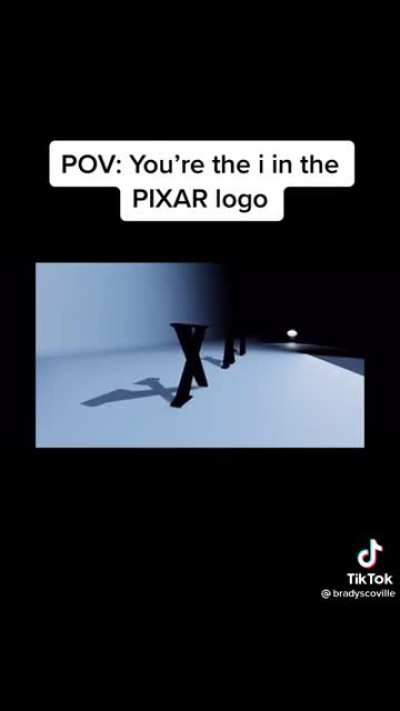 The i in the Pixar logo be like