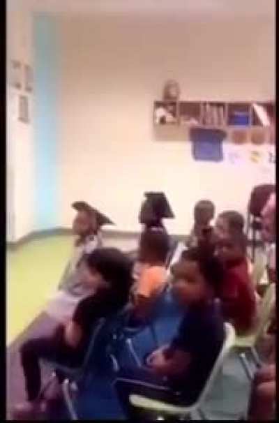 Little boy has some words for this lady