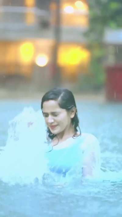 South beauty in pool