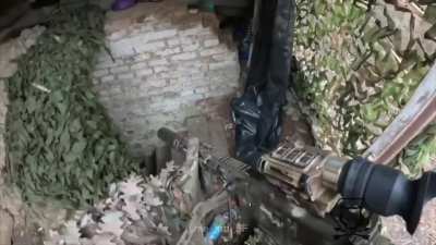 Ukrainian SOF. Kursk. (Shooting with thermal, control shots, inspecting dead russians, fast guy stuff)