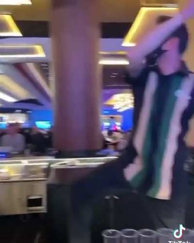 This insanely talented bartender