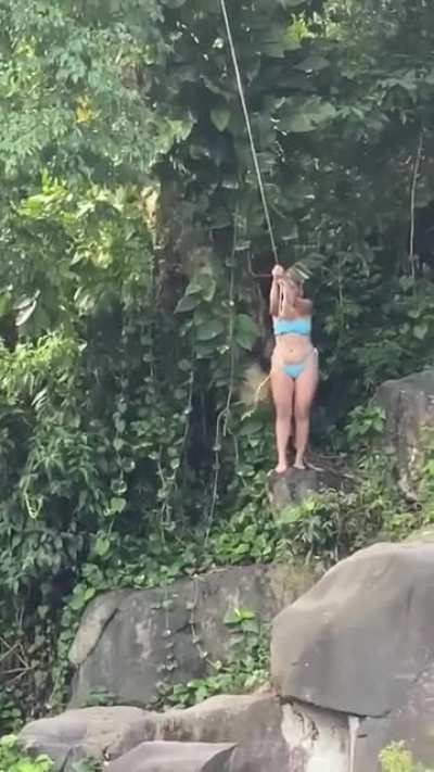 Possibly her last swing.