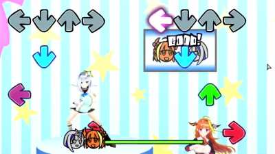 I put Coco and Kanata into a rhythm game (Friday Night Funkin mod)