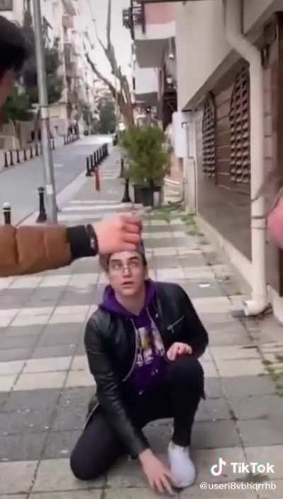 When you drop your key and then slap your friend’s girl in the face and then put him up against the wall and there’s an Arabic song playing