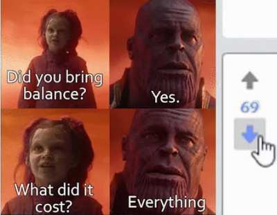 A necessary sacrifice