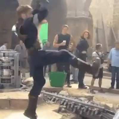Andy Lister, Captain America’s stunt double