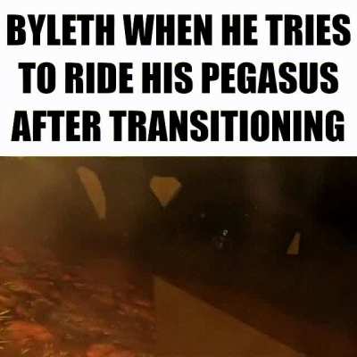 should have transitioned to wyvern rider too