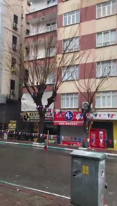 Apartment Building in Sanliurfa, Turkiye collapsed in the aftermath of an earthquake