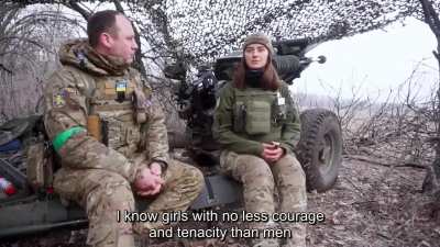 Meet Lastivka (Swallow), an M119 howitzer gunner in the 67th Volunteer “DUK” Brigade